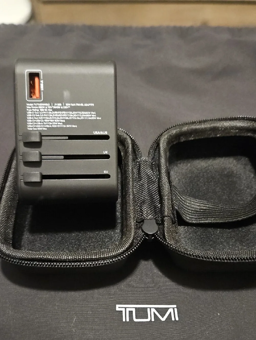 Tumi branded travel